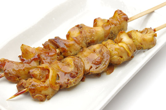 つぶ貝の串焼き