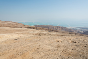 Hiking in Dead Sea area in Israel