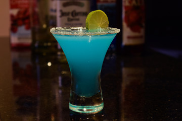 Delicious blue margarita