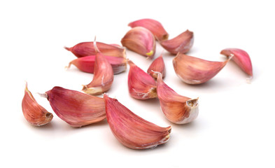 Garlic clove isolated on white background