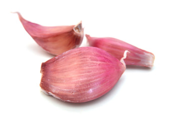 Garlic clove isolated on white background