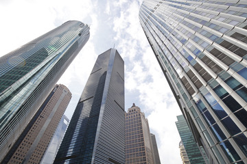 Obraz premium Office building as the background, the landmark of Shanghai in China
