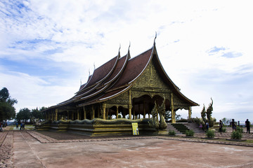 Fototapeta na wymiar Sirindhorn wararam phu prao temple or Wat phu prao at Sirindhorn District in Ubon Ratchathani, Thailand