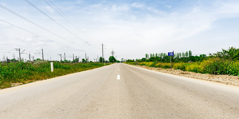 Fototapeta na wymiar Empty road, highway