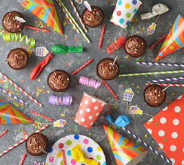 Colorful accessories for children's parties