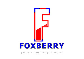 Fototapeta premium letter F logo Template for your company