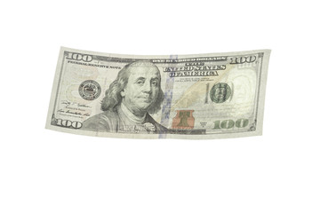 dollar isolated on white
