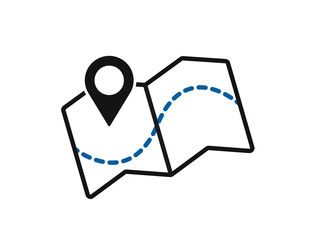 Modern Business Map Icon