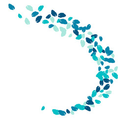 Vector Confetti Background Pattern. Element of design. Colored leaves on a white background