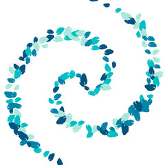 Vector Confetti Background Pattern. Element of design. Colored leaves on a white background