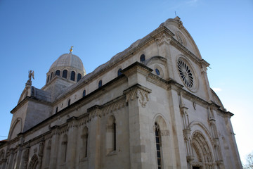 Fototapeta na wymiar Cathedral in Sibenik Croatia