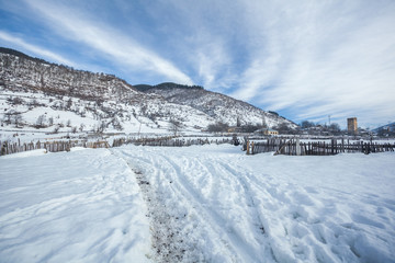 village of Latali in the highland region of Svaneti, Georgia