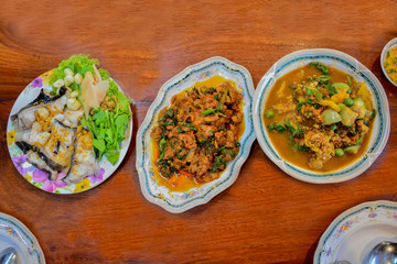 Thai food Cooked to order service restaurant