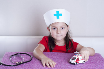 little girl doctor