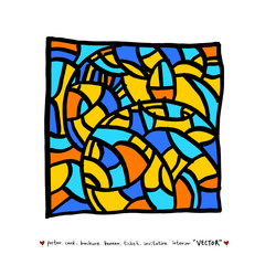 모자이크 패턴 / 젠탱글 일러스트