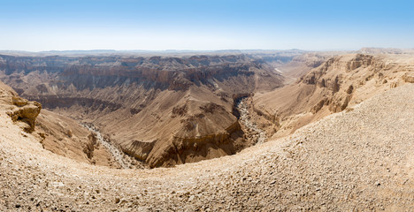 Hiking in Dead Sea area in Israel