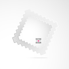 Obraz premium White Zigzag Frame