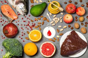 Food products useful for blood