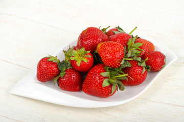 Strawberry in the bowl