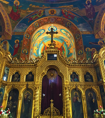 Obraz premium Inside St. Sedmochislenitsi Church