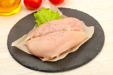Raw chicken breast