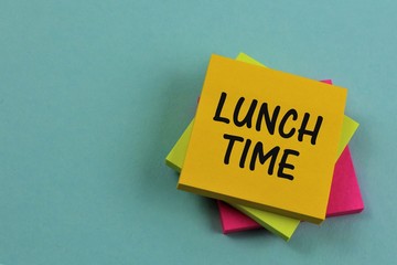 An concept Image of a lunch time note