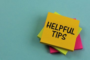 An concept Image of a helpful tips note