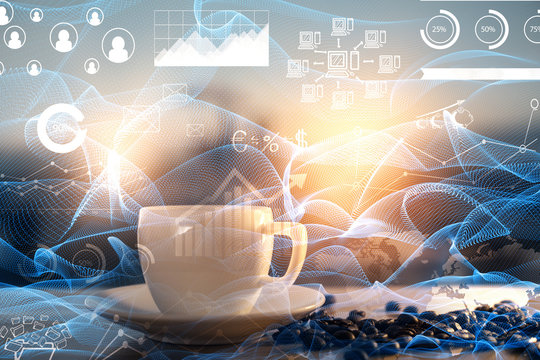 Technology and analytics concept - Powered by Adobe