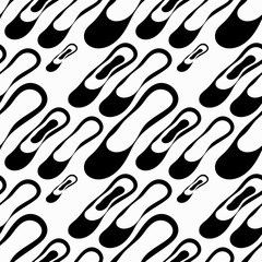 Seamless monochrome abstract pattern on a white background. High-quality vector illustration for your design.