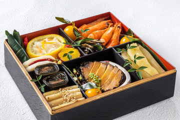 Obraz na płótnie Canvas 典型的なおせち料理　General Japanese New Year dishes