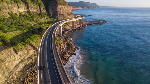Sea cliff bridge coastal drive