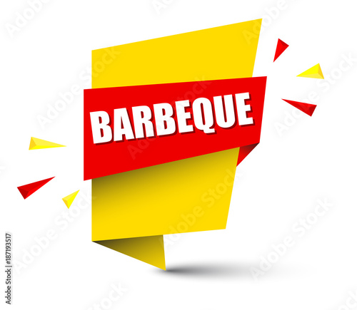 banner barbeque stock image