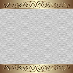 antique background with decorative pattern golden ornament