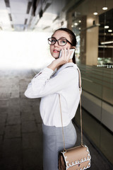 young successful business woman lifestyle phone communication concept