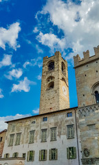 Fototapeta na wymiar Old City Tower Of Bergamo