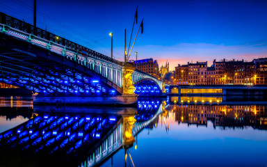 Blue Hour on Lafayette bridge at Lyon ...