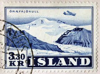Oraefajokull Volcano Stamp