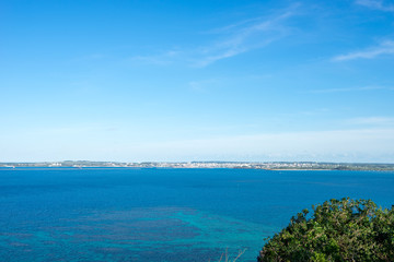 牧山展望台から見る宮古島の風景