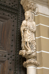 Saint Figure on Cathedral Door, Evora