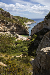 Stiniva cove on Vis island, Croatia
