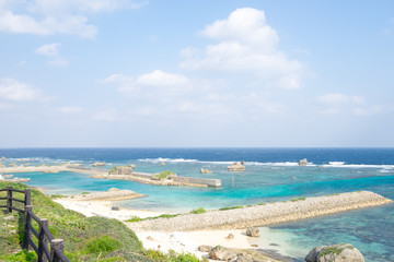 Fototapeta premium 宮古島・東平安名崎の風景