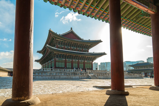 Gyeongbokgung Palace in Seoul city, South Korea