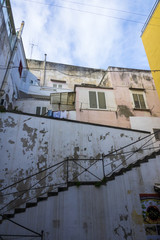 Beautiful colorful houses in the island of Procida, Italy.