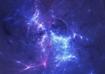 Blue plasma and energy electrical lightning background