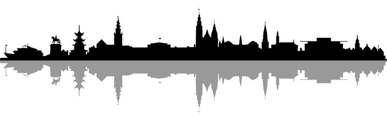 Naklejka premium Skyline Stockholm