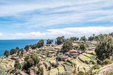 Fototapeta na wymiar Lago Titicaca - Puno - Perú.