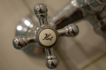 faucet handle hot