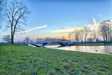 Most w parku Lewityn - Park Lewityn - Pabianice © sanzios