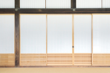 Traditional door of paper japan style