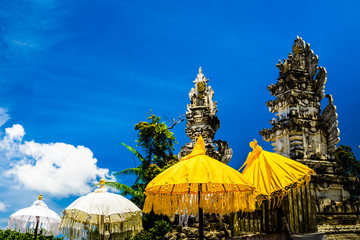 Buddhist temple and blue sky